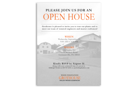 Grothouse Open House Event Invitation Design