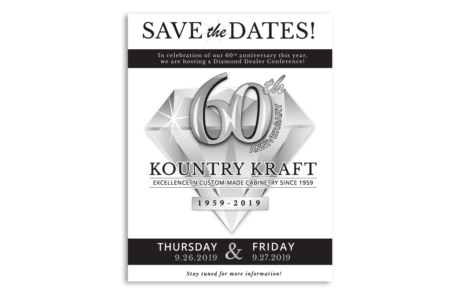 Kountry Kraft Anniversary Event Save the Date Design
