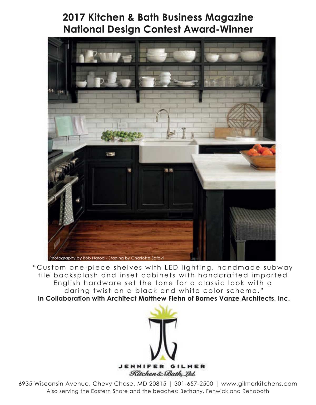 Print Ad for Jennifer Gilmer Kitchen and Bath