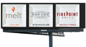Paxos Group Restaurants Double Billboard Design Right Side