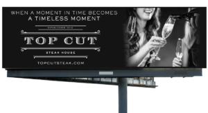 Paxos Group Top Cut Steakhouse Billboard Design