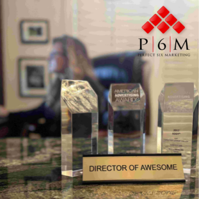 perfect six marketing agency site icon with law enforcement marketing at desk