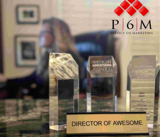 perfect six marketing agency site icon with law enforcement marketing at desk