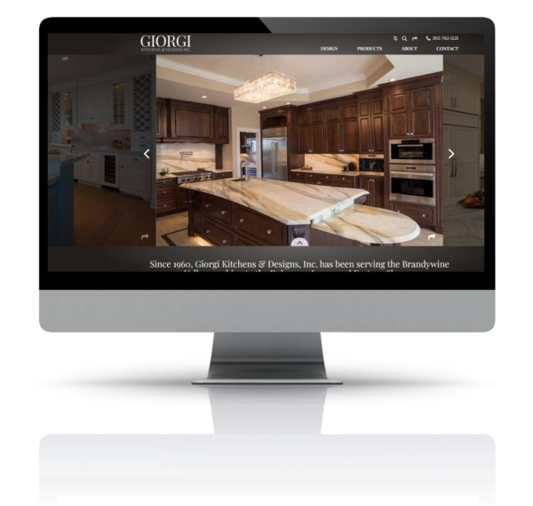 Website for kitchen remodeler.