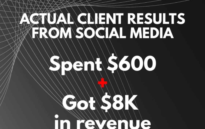 Black and white graphic showing results.