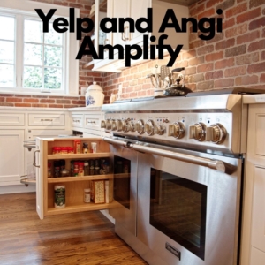 picture of a stove and Yelp and Angi verbiage for 2026 Advertising trends 