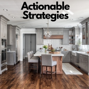 actionable strategies for 2026 advertising trends picture overlay of a gray kitchen