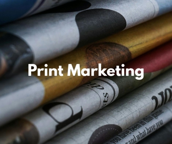 Newspapers for print marketing.