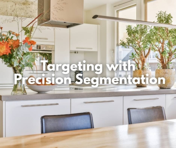 Plants in a kitchen behind a table.