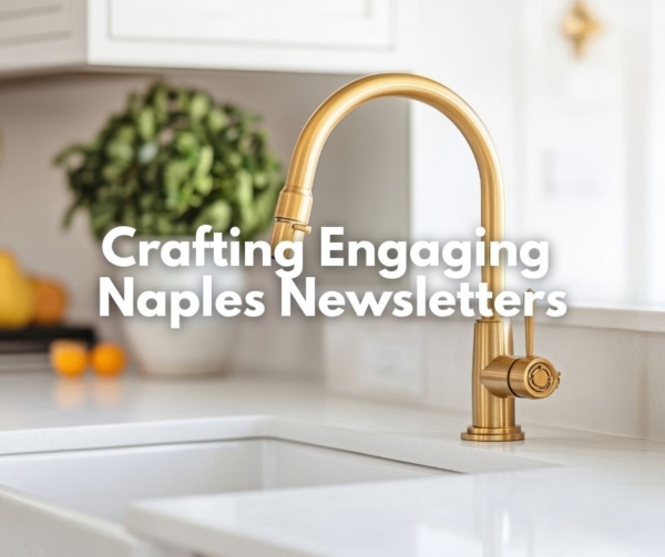 A brass kitchen sink to illustrate crafting emails.