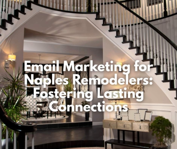 A double staircase illustrating email marketing in Naples.